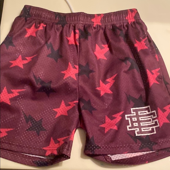 Star Patterned Athletic Shorts